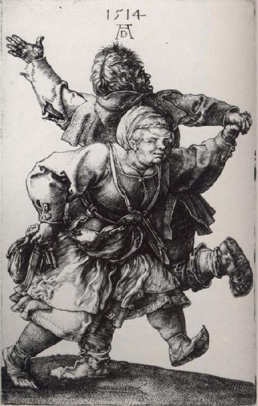 Albrecht Durer Dancing Peasant Couple oil painting image